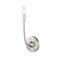 Z-Lite Shannon Wall Sconce, 1-Light, 5.25 In.W x 7.25 In.L x 17 In.H, Brushed Nickel/white 3040-1S-BN - alternate 2